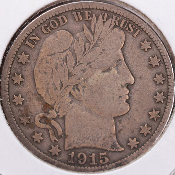 1915-S Barber Half Dollar, Fine Circulated Coin, Store #H915S05