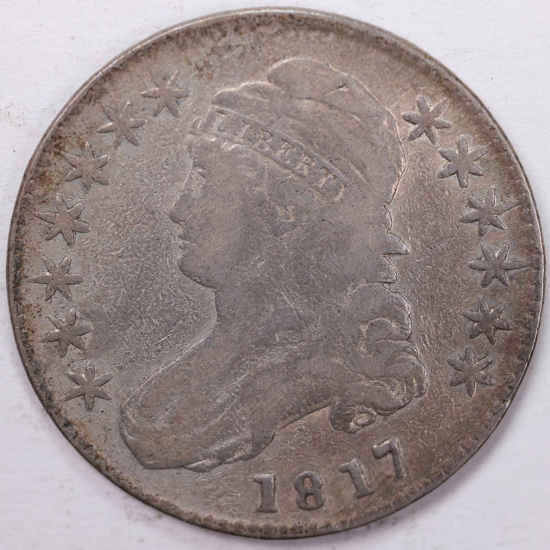 1817 Cap Bust Half Dollar, Very Fine Circulated Coin, Store