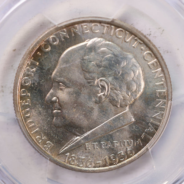 1936 50 Cent., Bridgeport, Commemorative., PCGS MS-65., Store #2155