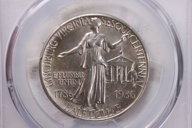 1936 50 Cent., Lynchburg., Commemorative., PCGS UNC Detail., Store