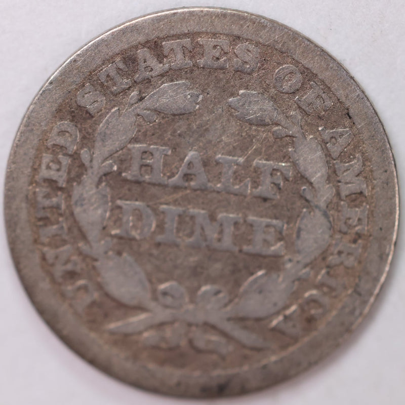 1842 Seated Half Dime, Very Good Circulated Coin, Store