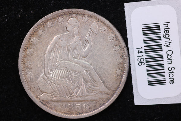 1859-O Seated Liberty Half Dollar, Affordable Collectible Circulated Coin, Store #14196