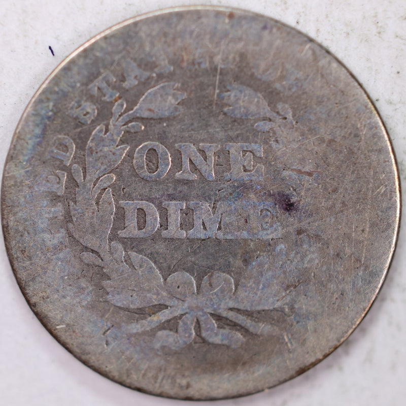 1838 Seated Liberty Silver Dime, Good Circulated Coin, Store