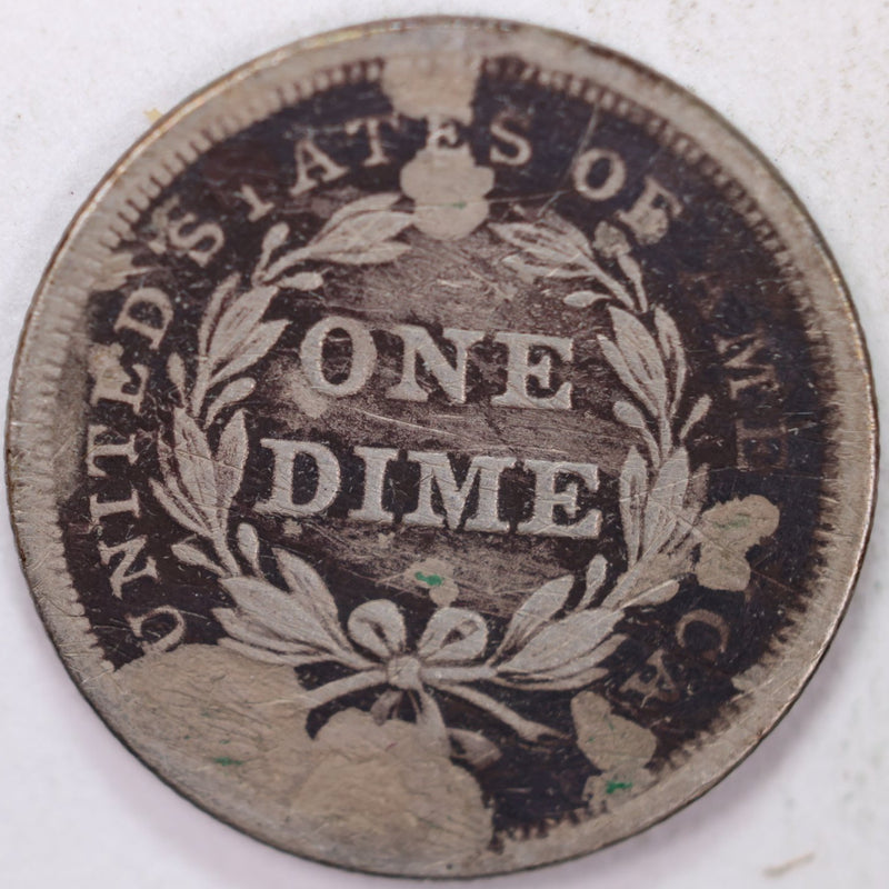 1840 Seated Liberty Silver Dime, Fine Circulated Coin, Store