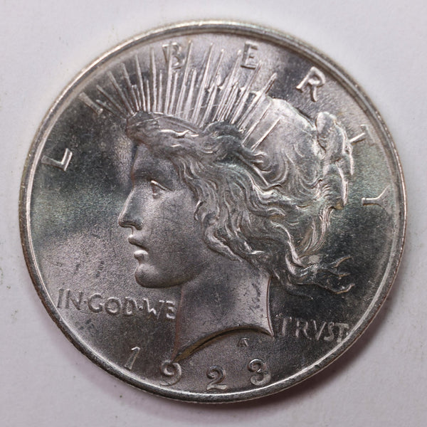 1923 Peace Silver Dollar., Gem Mint State Condition., Store Sale #9012