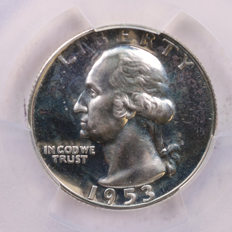 1953 Washington Silver Quarter., PCGS Proof 66., Store