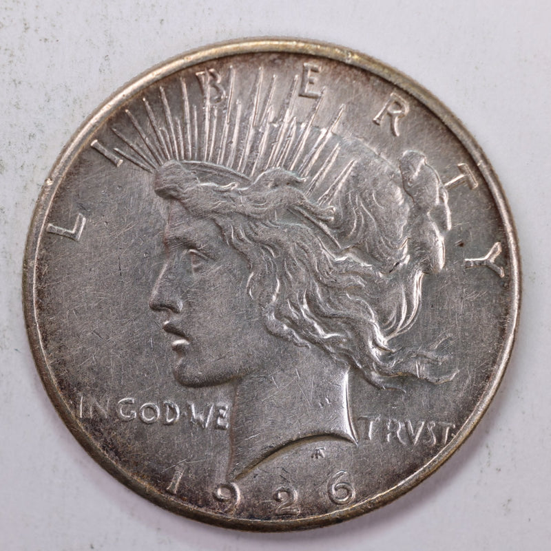 1926-S Peace Silver Dollar., About Uncirculated Details., Store Sale