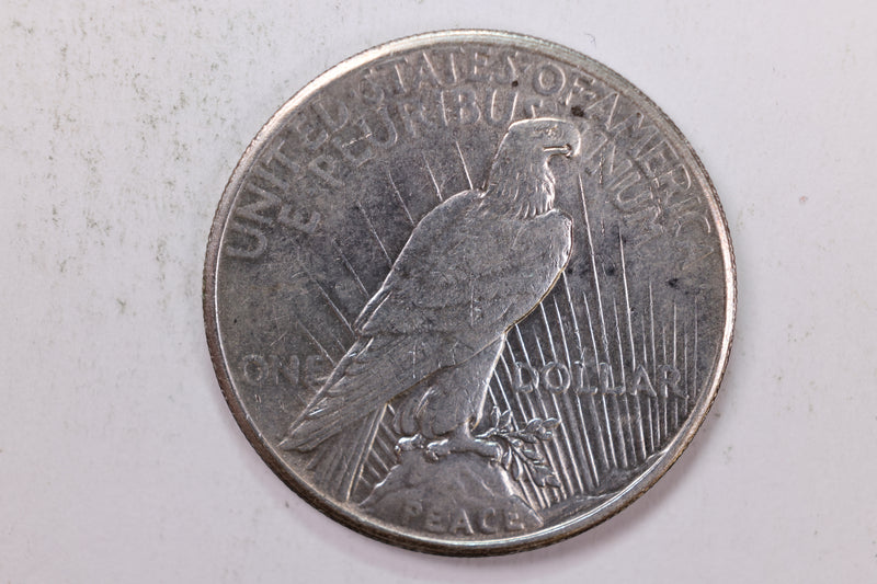 1927 Peace Silver Dollar., About Uncirculated Details., Store