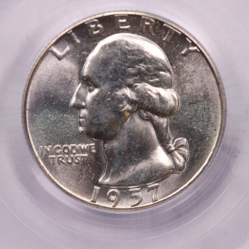 1957 Washington Silver Quarter., PCGS MS65, FS-901., Store