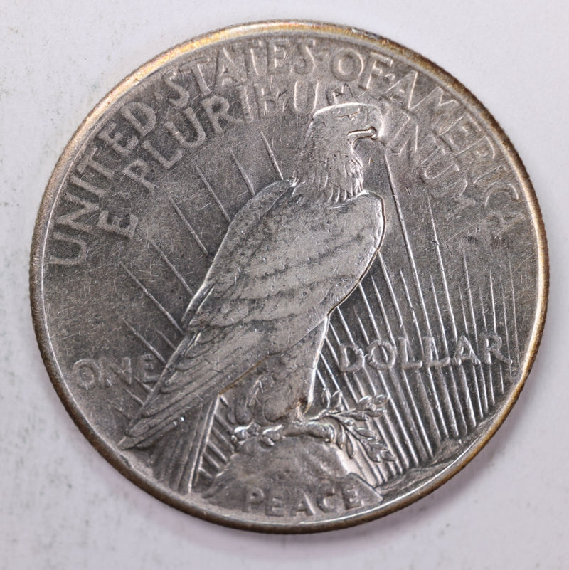 1928 Peace Silver Dollar., *KEY*., About Uncirculated Coin., Store