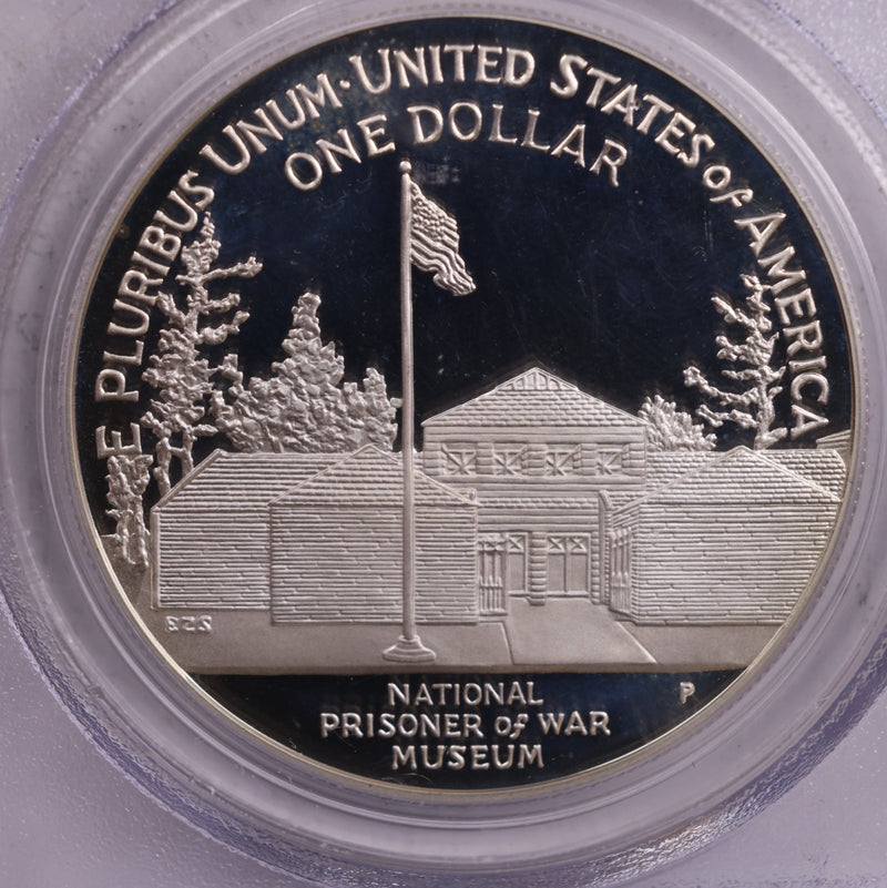 1994 Silver Dollar Commemorative., P.O.W., PCGS PR-68., Store