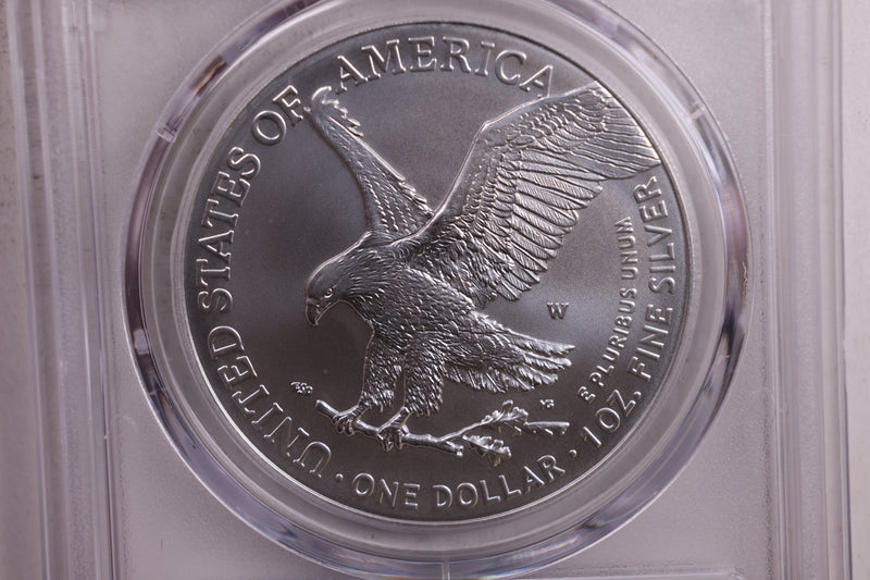 2024-W Burnished American Silver Eagle., PCGS SP-70., Store