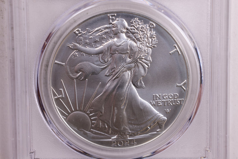 2024-W Burnished American Silver Eagle., PCGS SP-69., Store