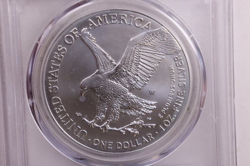 2024-W Burnished American Silver Eagle., PCGS SP-69., Store