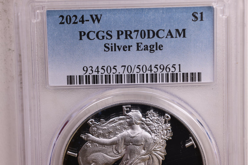 2024-W Proof American Silver Eagle., PCGS PF-70., Store