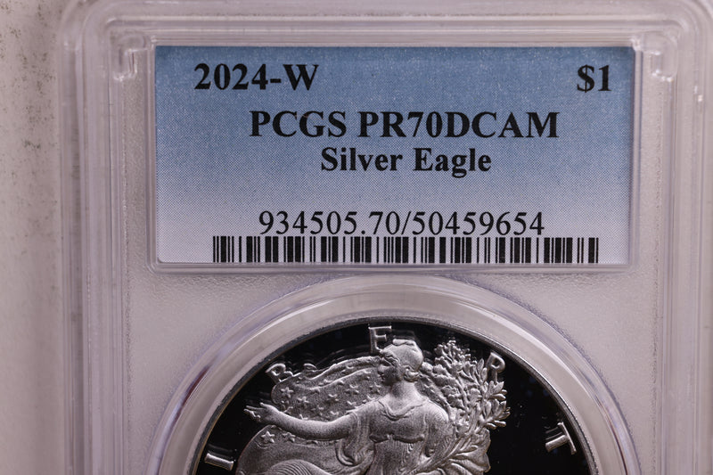 2024-W Proof American Silver Eagle., PCGS PF-70., Store