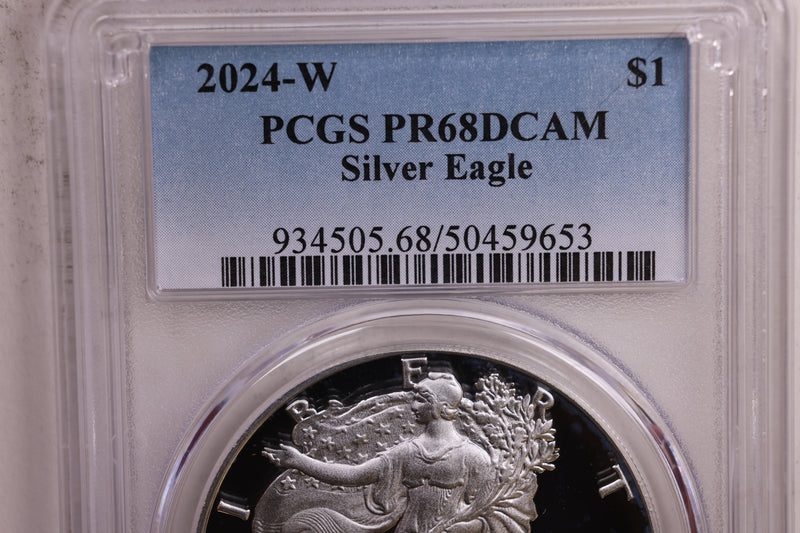 2024-W Proof American Silver Eagle., PCGS PF-68., Store