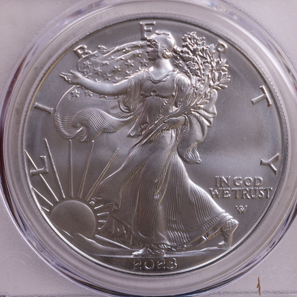 2023-W Burnished American Silver Eagle., PCGS SP-70., Store #9066