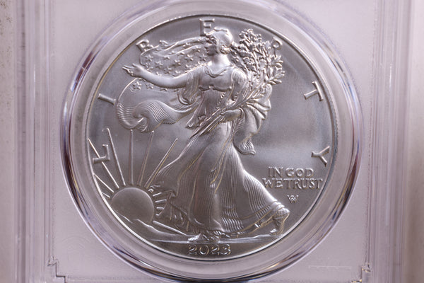 2023-W Burnished American Silver Eagle., PCGS SP-69., Store #9067