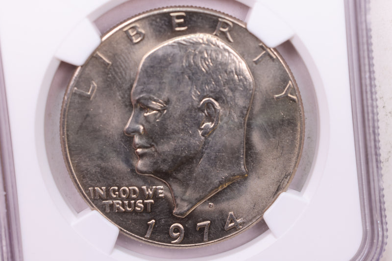 1974-D Eisenhower Dollar., NGC Graded., Store