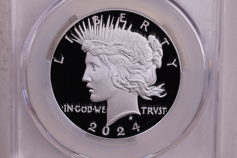 2024-S Proof Peace Silver Commemorative., CAC Grading PR70., Store