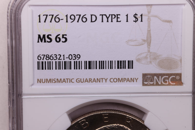 1976-D Eisenhower Dollar., NGC Graded., Store