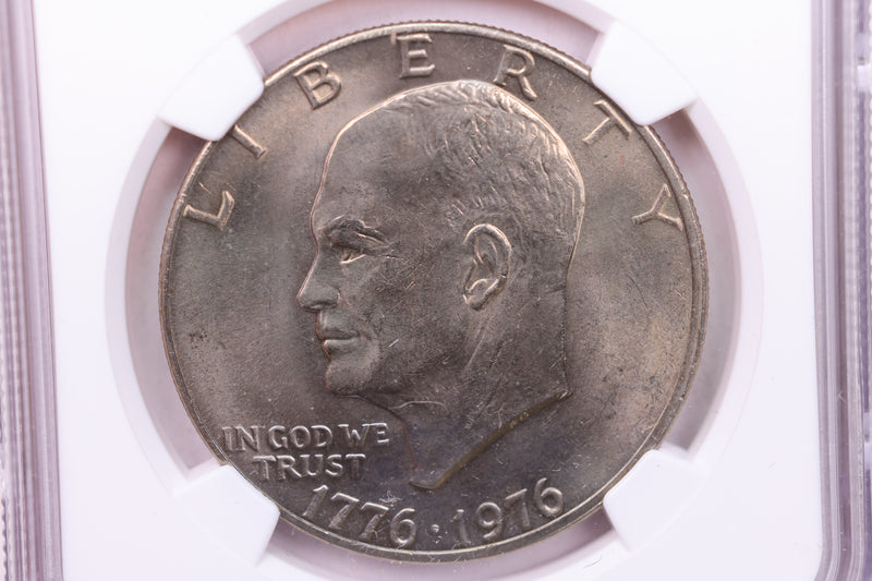 1976  Eisenhower Dollar., Type-2., NGC Graded., Store