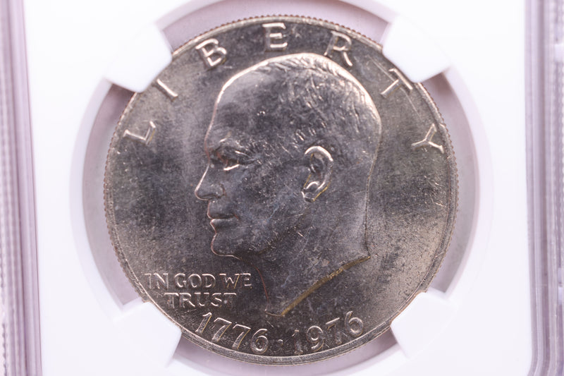 1976  Eisenhower Dollar., Type-2., NGC Graded., Store