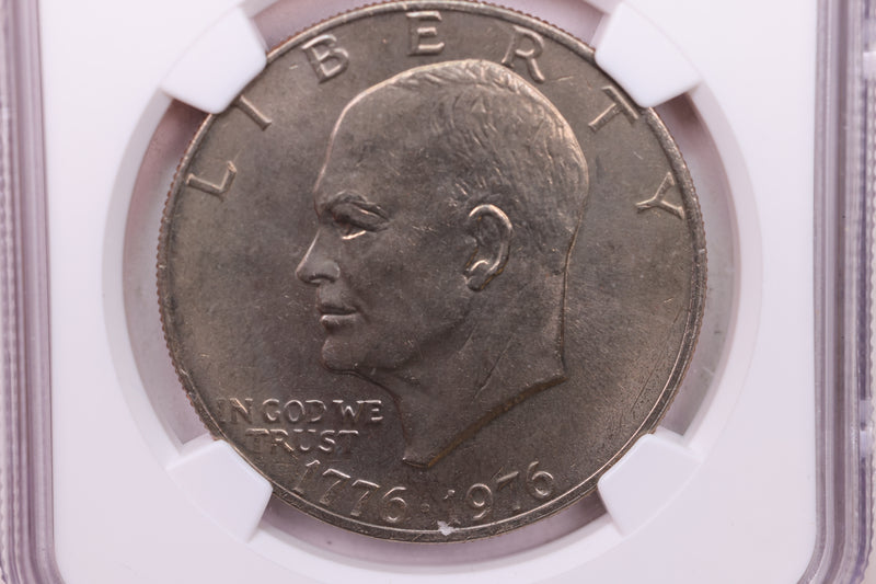 1976  Eisenhower Dollar., Type-2., NGC Graded., Store