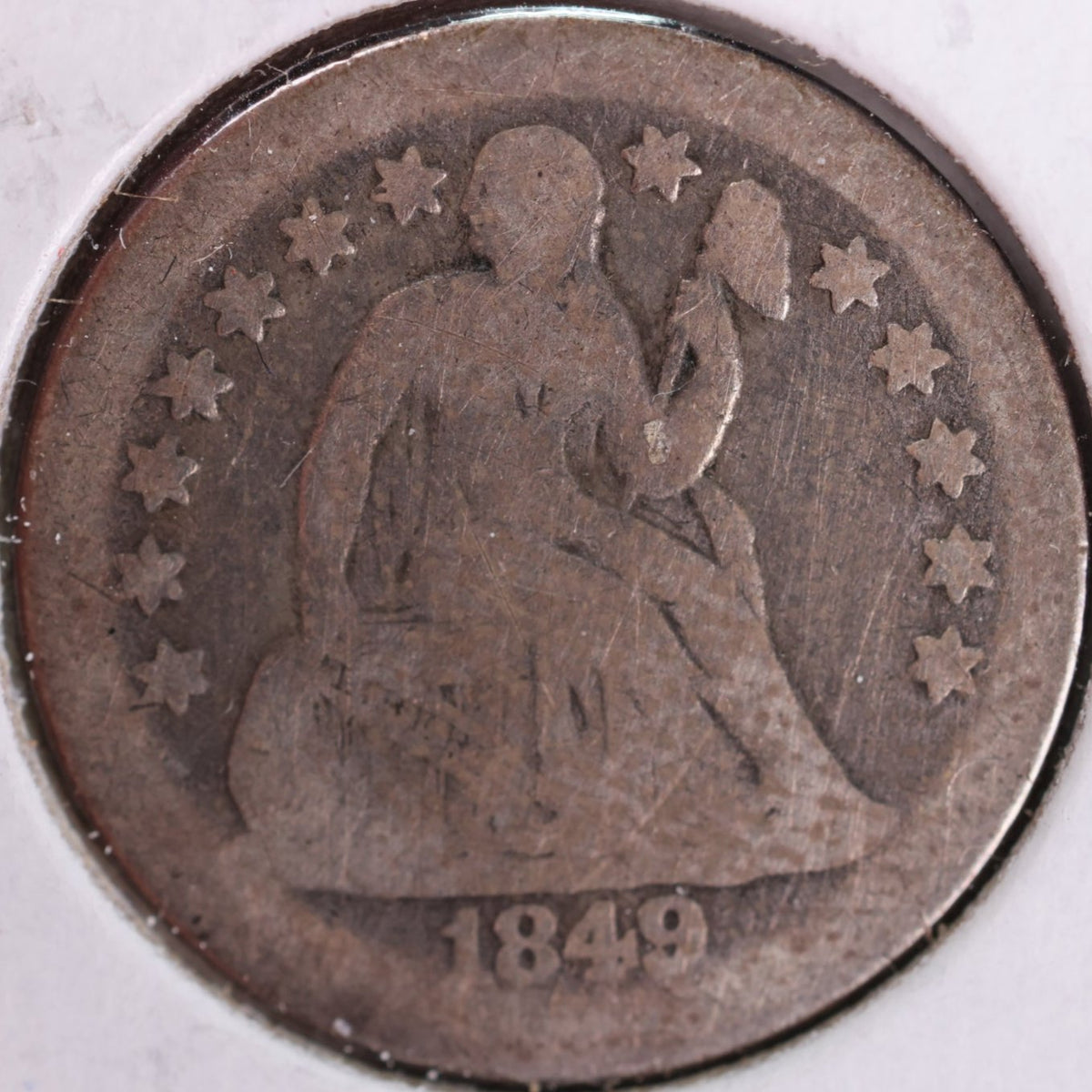 1849 seated liberty shops dime