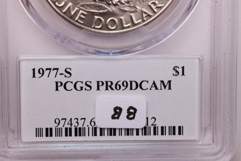 1977-S $1 Eisenhower Dollar., PCGS Certified Proof., Store