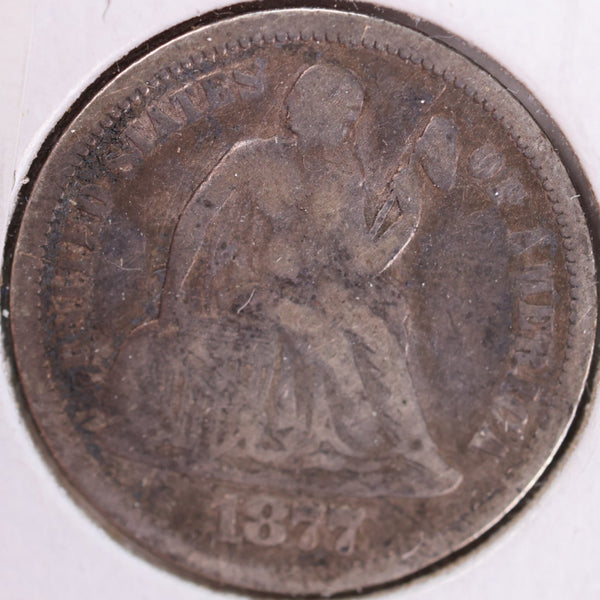 Fashion 1877 seated liberty dime