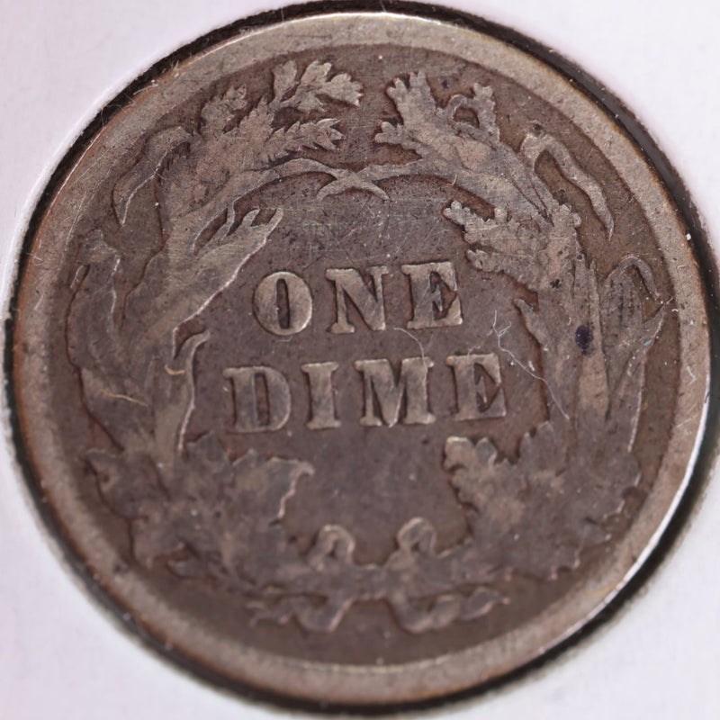 1887 Seated Liberty Silver Dime, Extra Fine Circulated Coin, Store