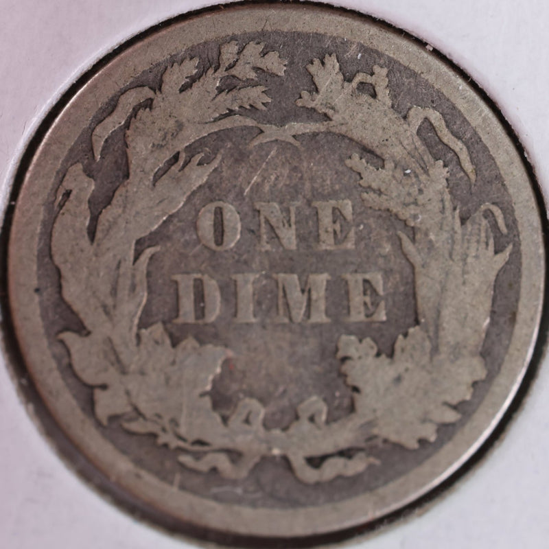 1887 Seated Liberty Silver Dime, Very Fine Circulated Coin, Store