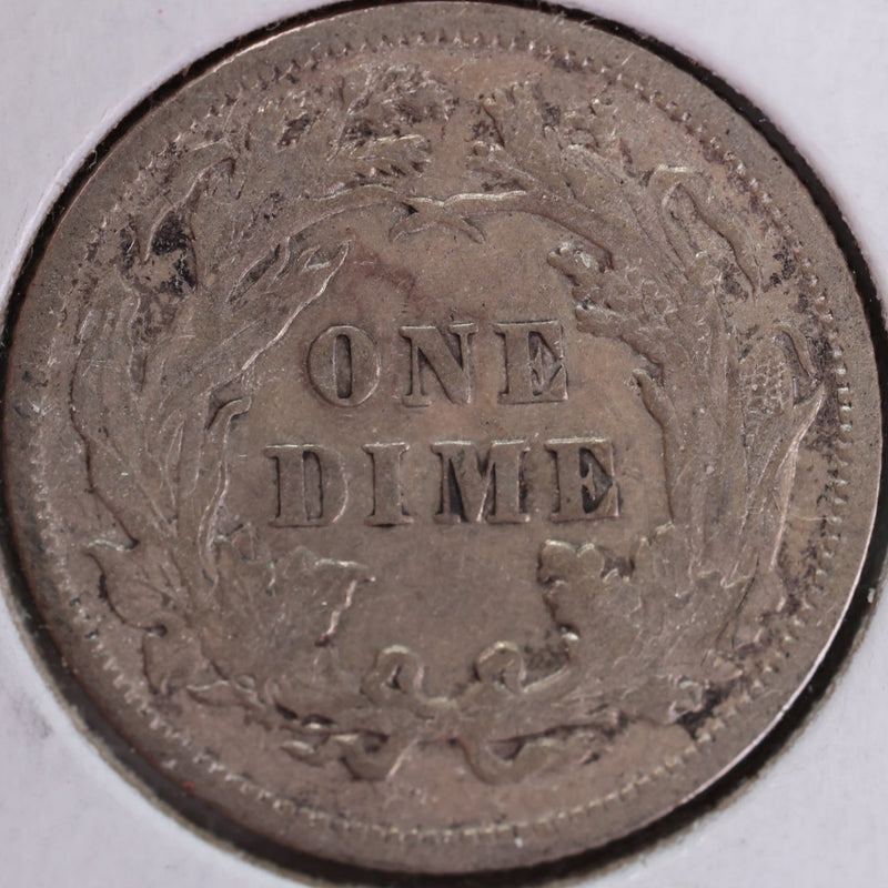 1891 Seated Liberty Silver Dime, Extra Fine+ Circulated Coin, Store