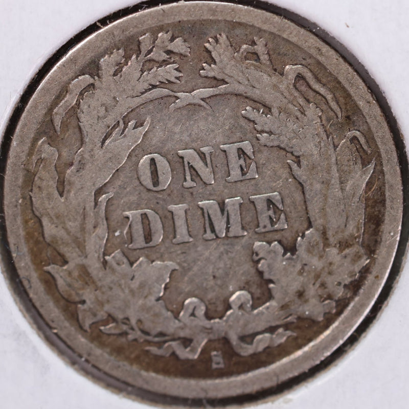 1891-S Seated Liberty Silver Dime, Fine Circulated Coin, Store