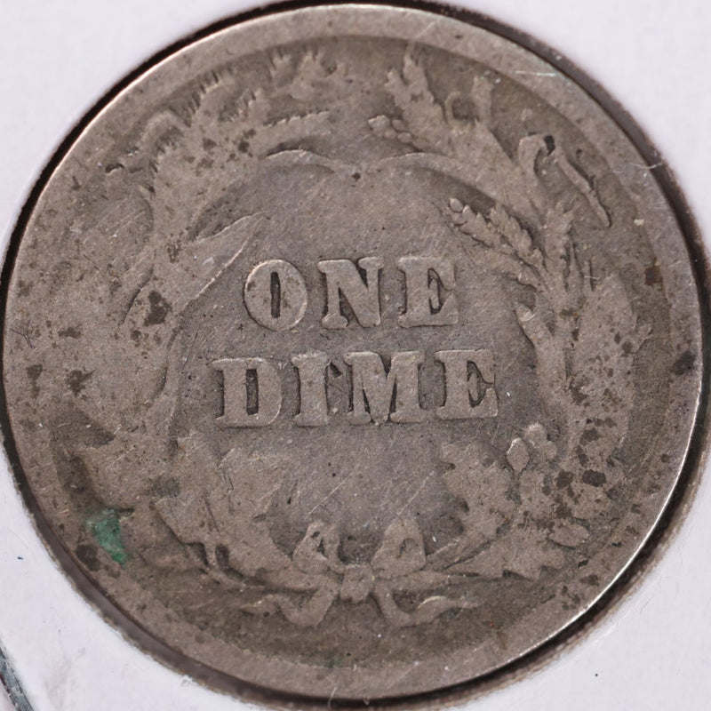 1899 Barber Silver Dime, Good Circulated Coin, Store