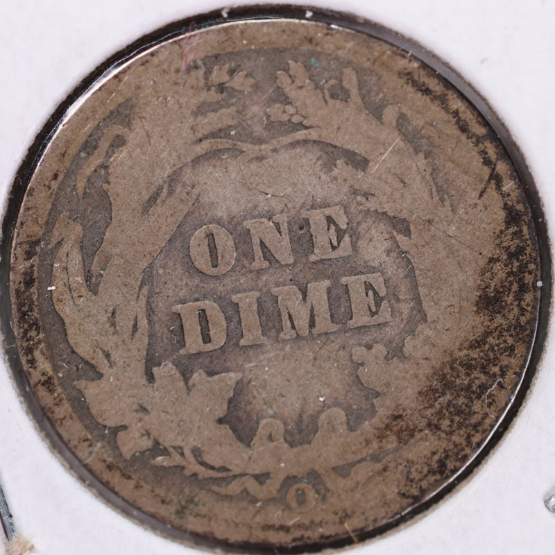 1899-O Barber Silver Dime, Abt Good Circulated Coin, Store