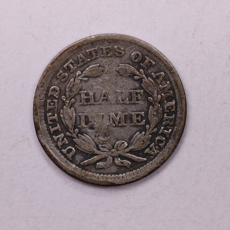 1856 Seated Liberty Half Dime., V.F. Detailed Coin., Store Sale