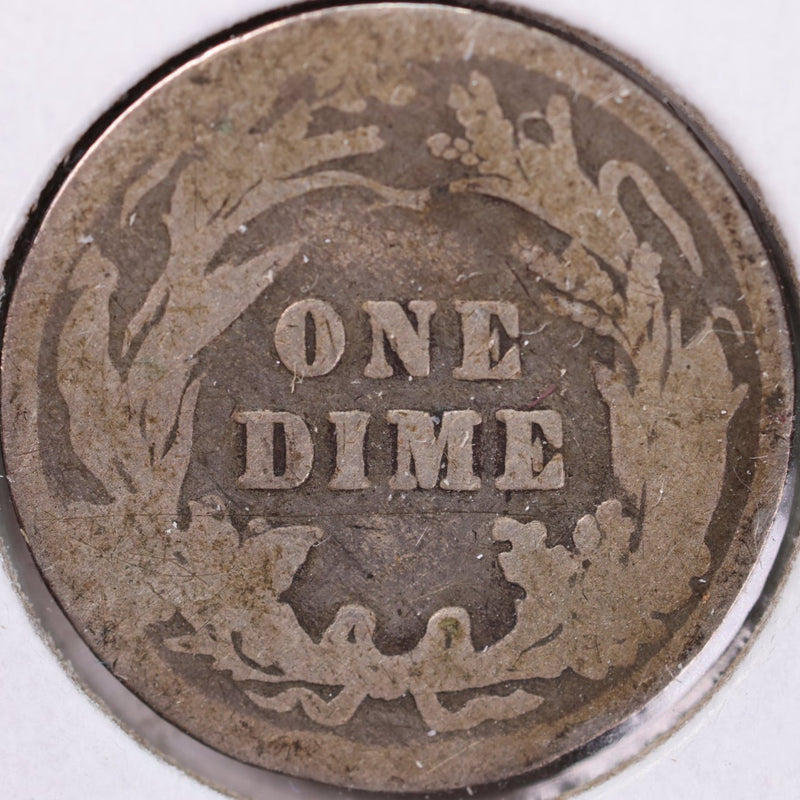 1901 Barber Silver Dime, Good Circulated Coin, Store