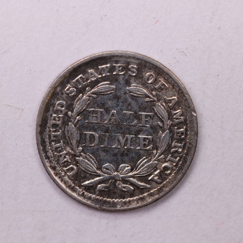 1856 Seated Liberty Half Dime., A.U. Coin., Store Sale