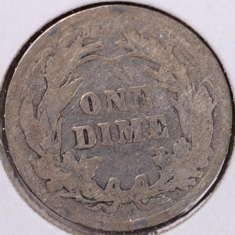 1901 Barber Silver Dime, Good Circulated Coin, Store