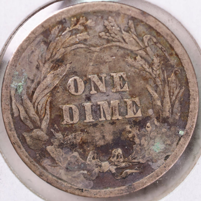 1902 Barber Silver Dime, Very Fine Circulated Coin, Store