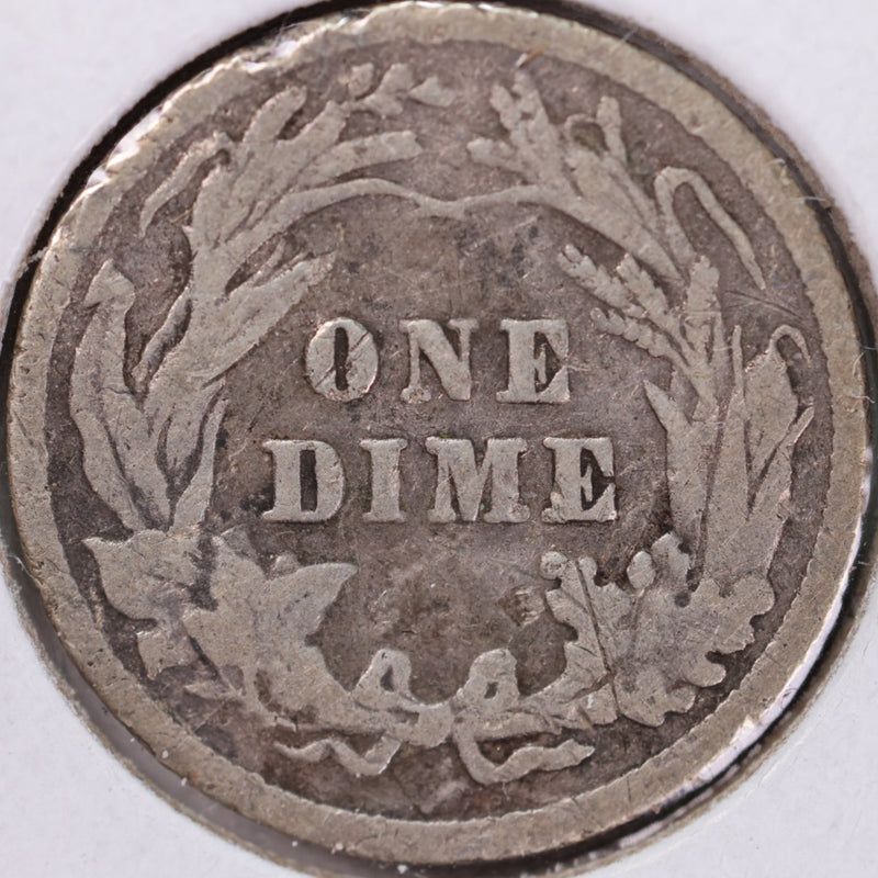 1902 Barber Silver Dime, Very Good Circulated Coin, Store