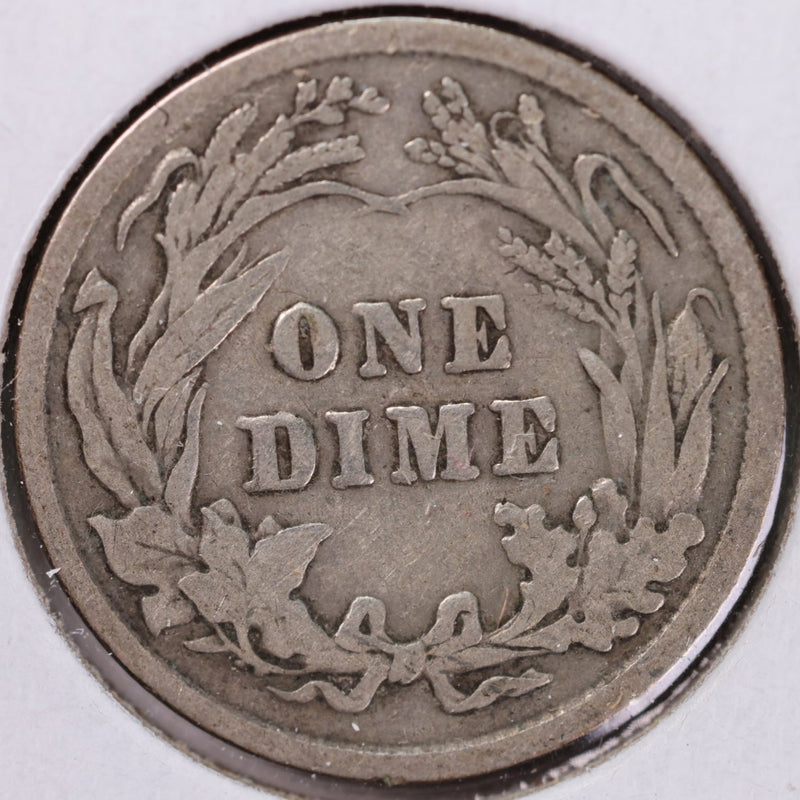 1902 Barber Silver Dime, Fine Circulated Coin, Store