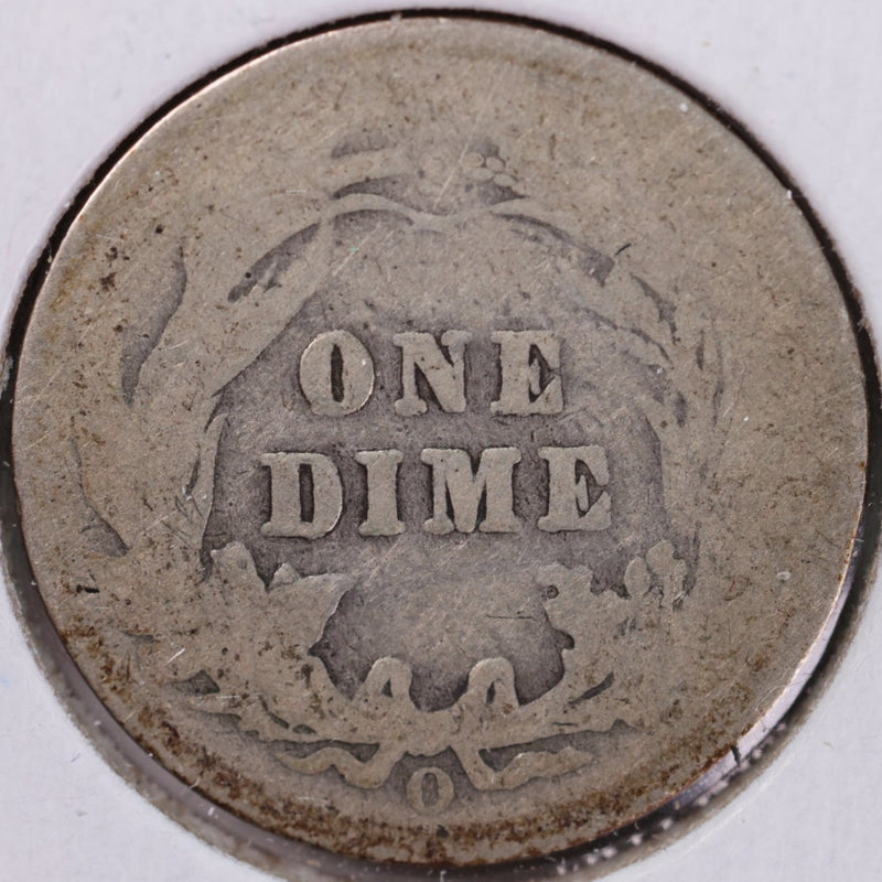 1903-O Barber Silver Dime, Abt Good Circulated Coin, Store