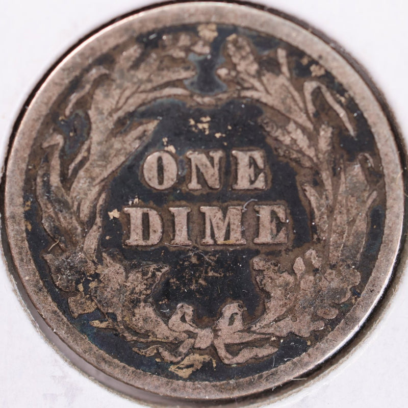 1905 Barber Silver Dime, Very Good Circulated Coin, Store