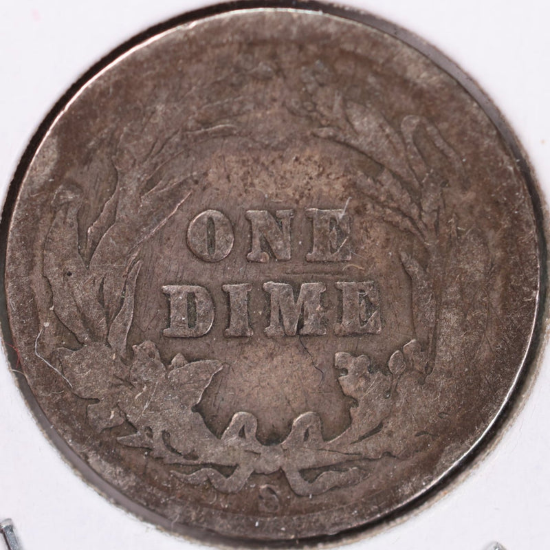 1905-S Barber Silver Dime, Good Circulated Coin, Store