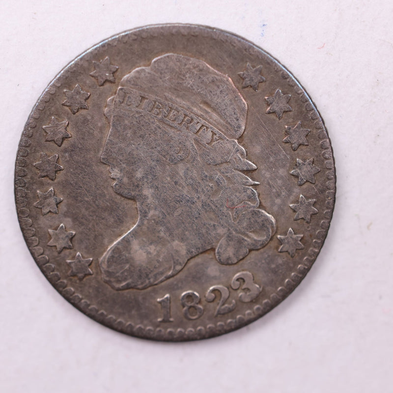 1823/2 Cap Bust Dime., Large E., JR-3., Fine., Store Sale