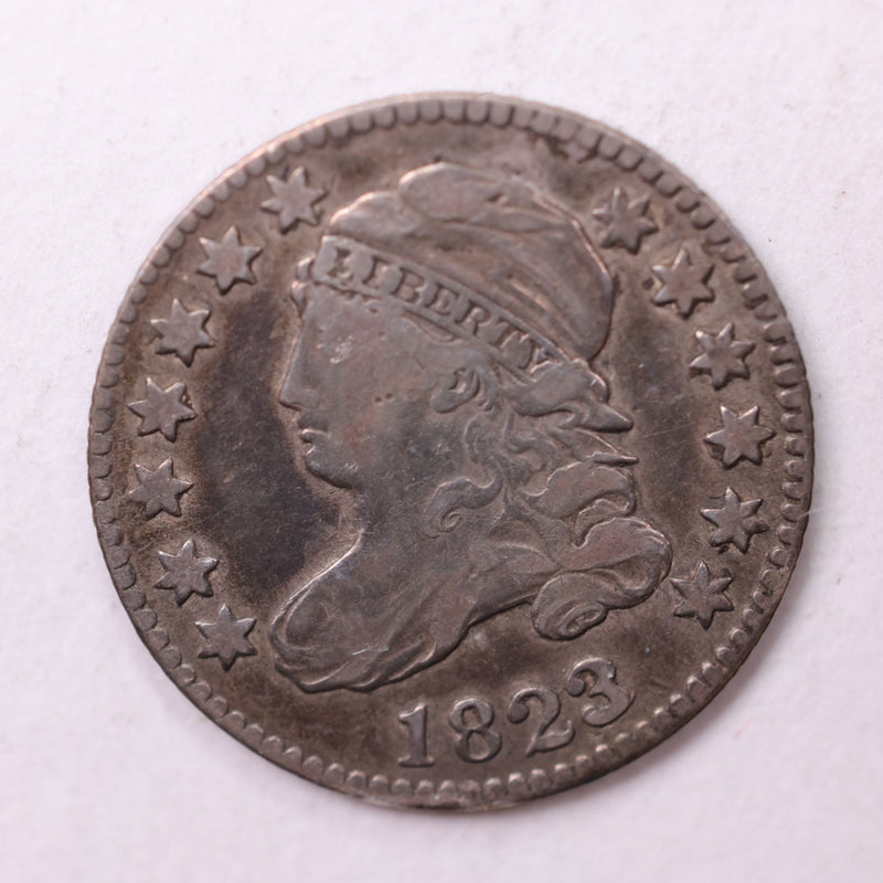 1823/2 Cap Bust Dime., Large E., Very Fine., Store Sale